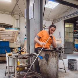 Murano : Atelier de soufflage de verre pour débutants