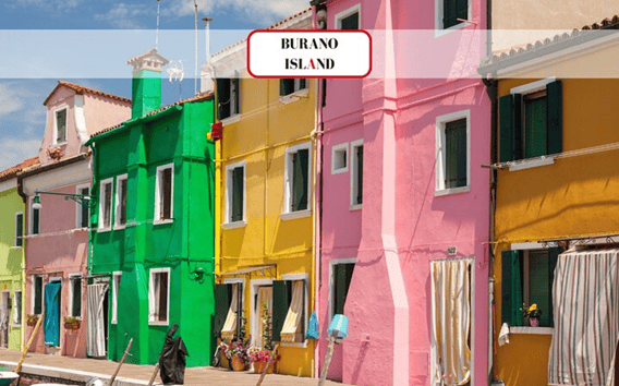 Visite guidée de Murano et Burano : verre, dentelle, couleurs
