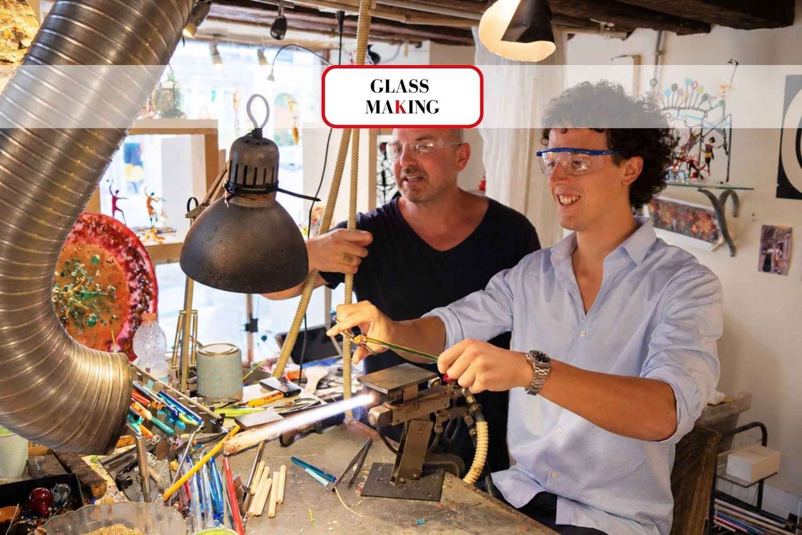 Créez votre œuvre d'art en verre : Leçon privée avec un artisan local