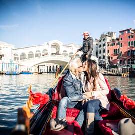 Venise : Promenade en gondole privée avec photographe personnel
