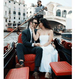 Venise : séance photo en gondole