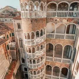 Billet Scala Contarini del Bovolo, escalier en spirale