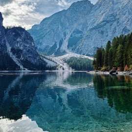 Au départ de Venise : Excursion d'une journée dans les Dolomites et le lac de Braies en minibus