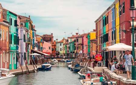 Venise : Visite en bateau de Murano et Burano avec visite d'une fabrique de verre