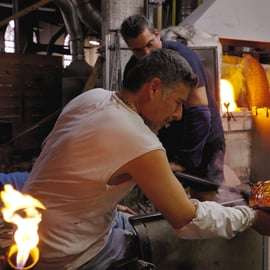Murano : Expérience de soufflage de verre à l'usine Gino Mazzuccato