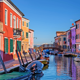 Excursion en bateau à Murano et Burano, verrier et temps libre