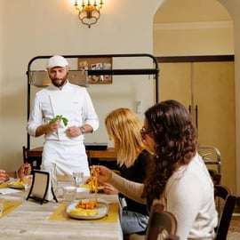 Venise : Cours de pâtes avec dégustation de vin et de gelato