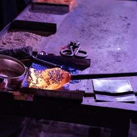 Murano : Démonstration de soufflage de verre avec boissons en option