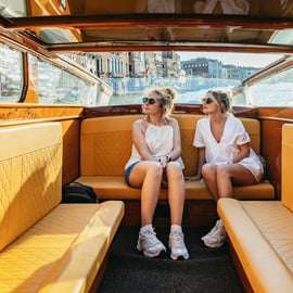 Venise : Transfert en bateau-taxi partagé vers l'aéroport Marco Polo.