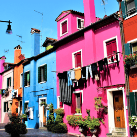 Excursion en bateau à Murano et Burano, verrier et temps libre