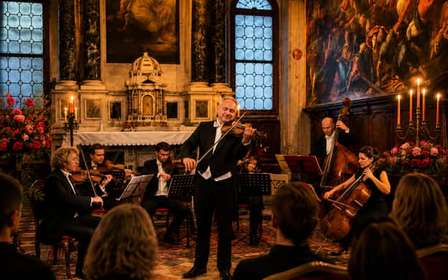 Venise : Concert d'opéra du Collegium Ducale sur la place Saint-Marc