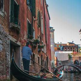 Gondole privée avec champagne à Venise, Danieli