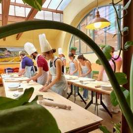 Venise : Cours de cuisine sur les pâtes et le Tiramisu avec du vin