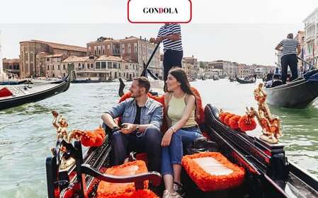 Venise : Promenade en gondole sur le Grand Canal avec application commentée