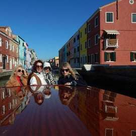 Excursion semi-privée à Murano et Burano en bateau-taxi