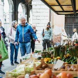 Venise : Visite du marché du Rialto, cours de cuisine et déjeuner