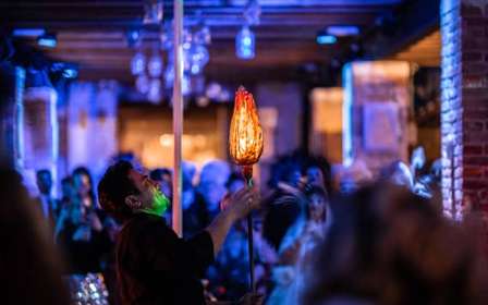 Murano : Démonstration de soufflage de verre avec boissons en option