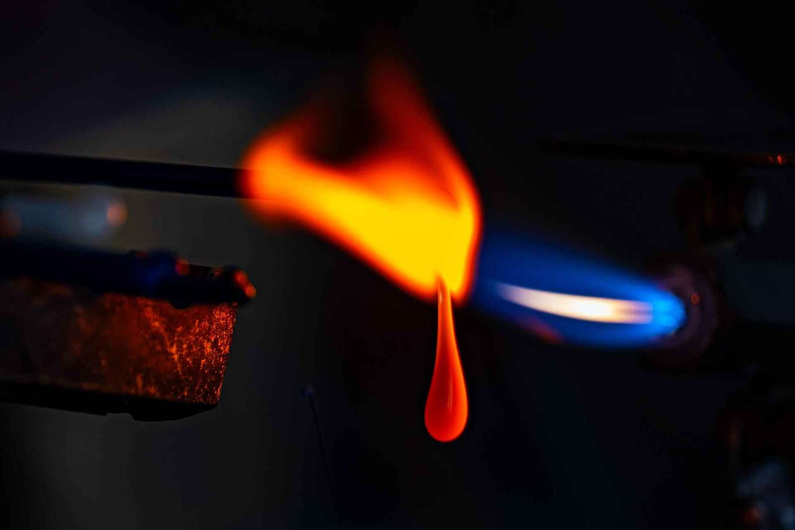 Atelier de perles de verre à Murano au chalumeau