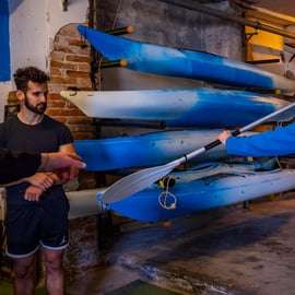Venise : Excursion en kayak au coucher du soleil dans les canaux
