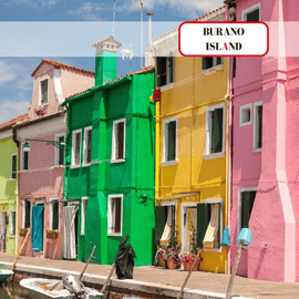 Visite guidée de Murano et Burano : verre, dentelle, couleurs