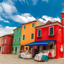 Tour en bateau de luxe à Murano et Burano