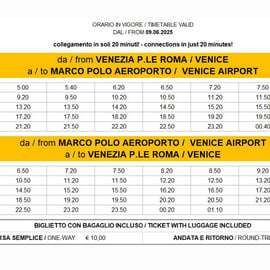 Bus express de l'aéroport Marco Polo vers Piazzale Roma