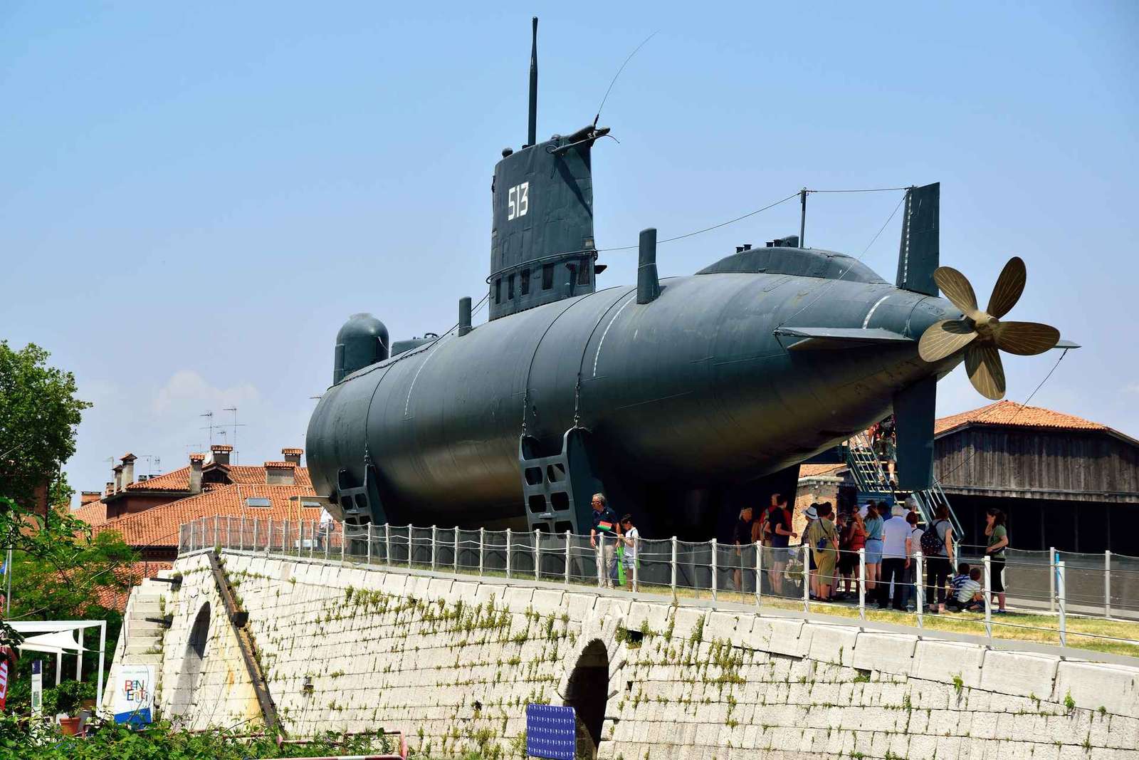 Venise, sous-marin Enrico Dandolo et musée d'histoire navale
