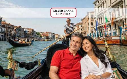 Gondole sur le Grand Canal, galerie de la gondole et felze