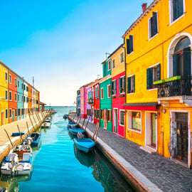 Excursion Murano et Burano en bateau privé, petit groupe