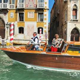 Venise : Transfert privé de la gare en bateau-taxi